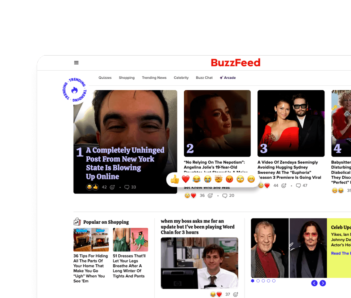 BuzzFeed Homepage