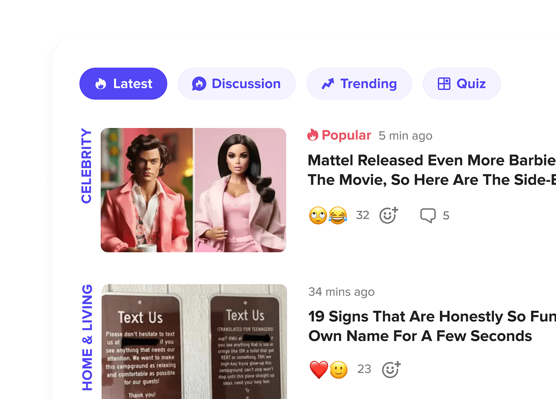 Content curation interface